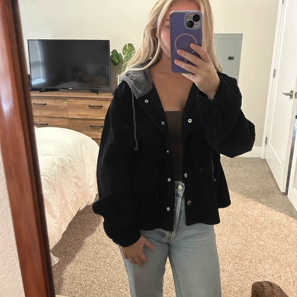 Black corduroy jacket